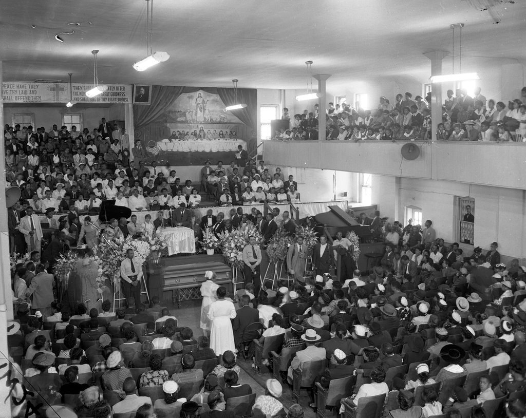 Funeral service for Emmett Till