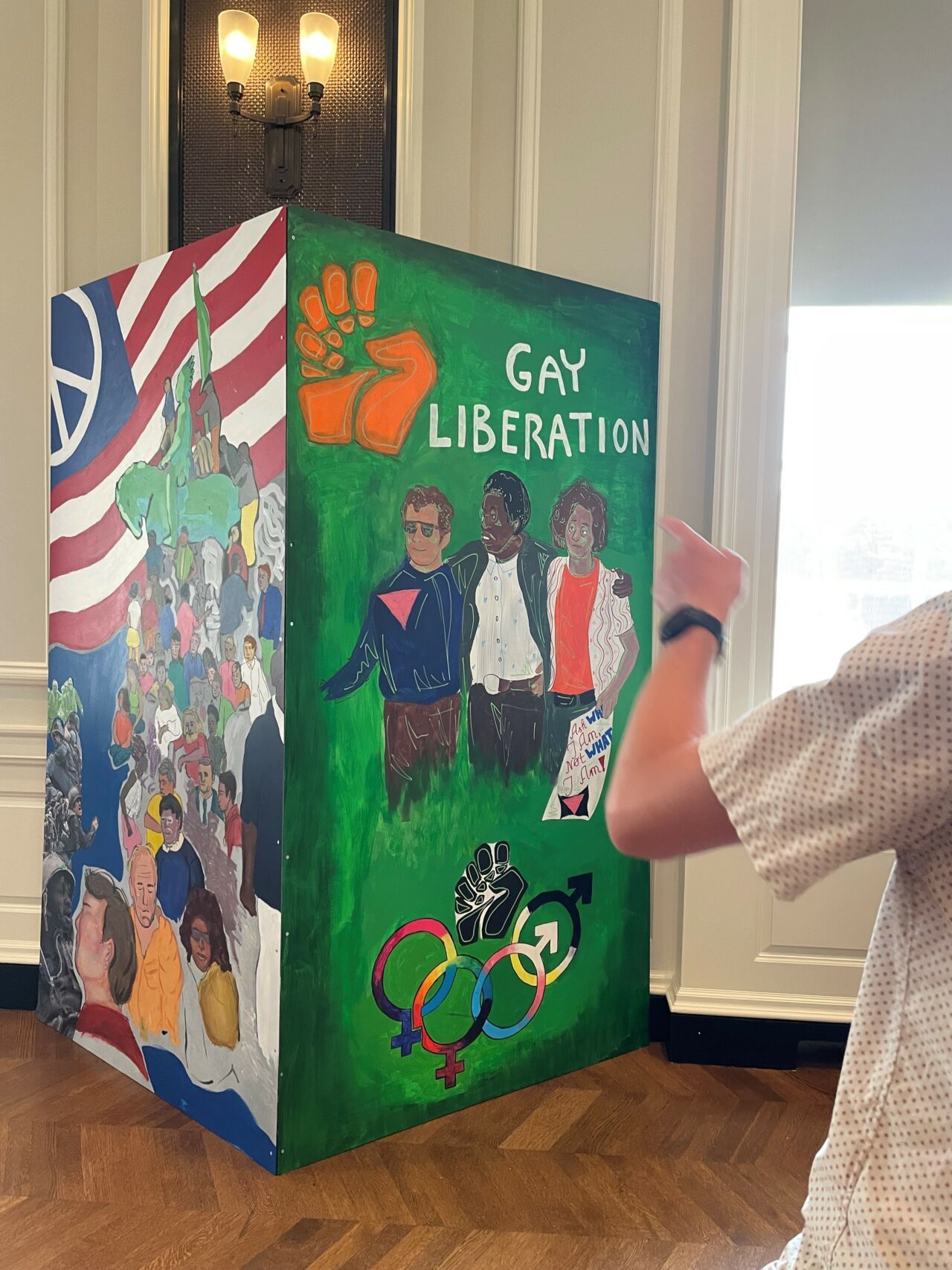 Showcase Vietnam and Gay Liberation Mural Panels
