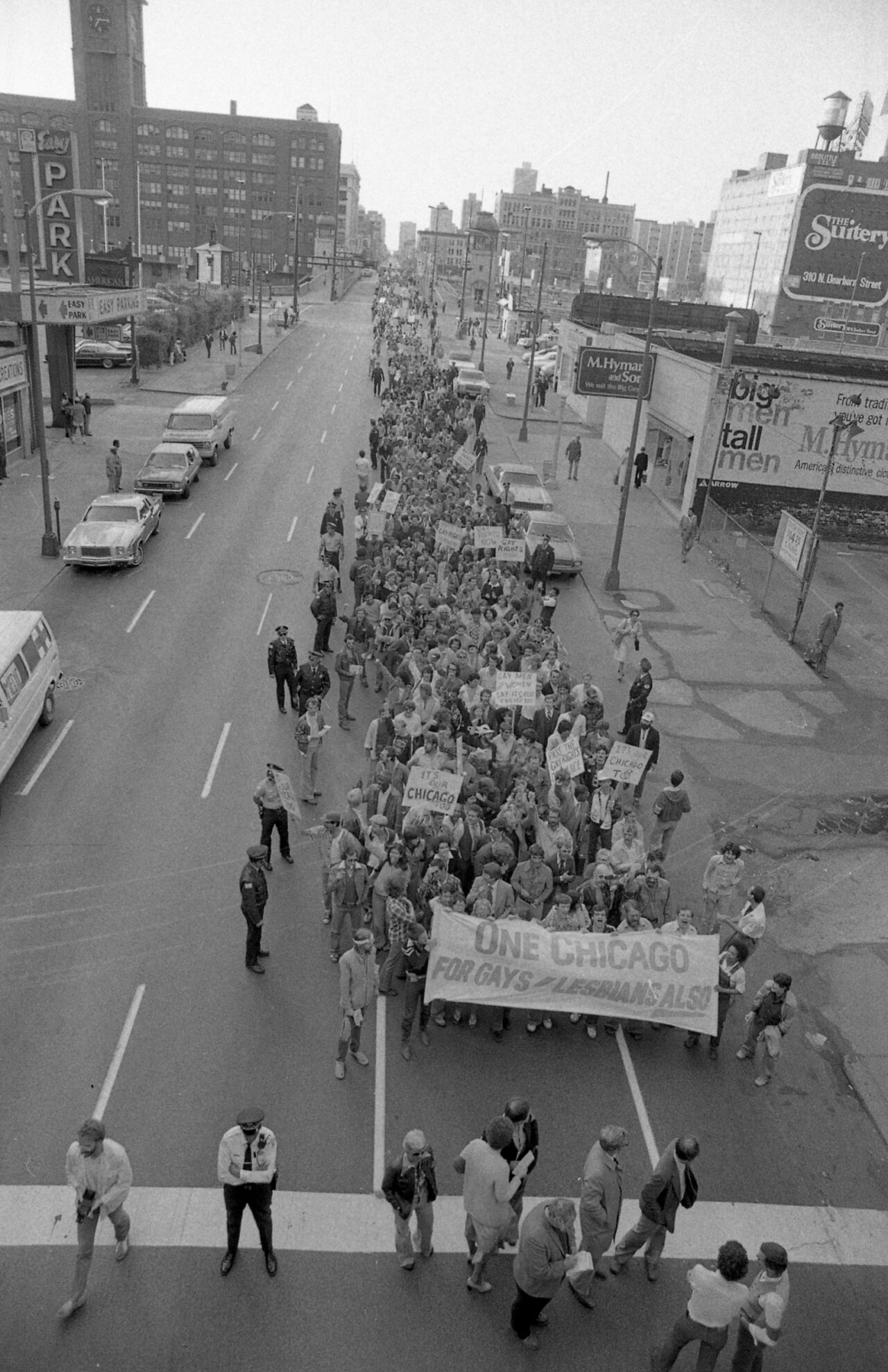 March in protest of police harassment of LGBTQ bars and meeting spaces