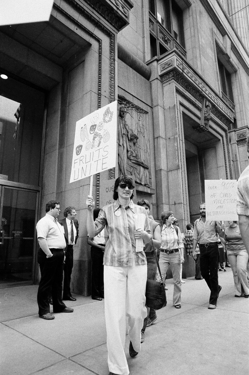 Members of Chicago’s LGBTQ+ community protest child pornography